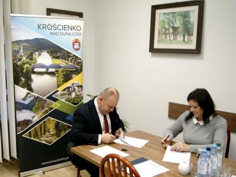 Nowa droga dla pieszych i rowerów w Krościenku nad Dunajcem