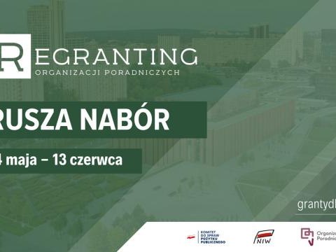 Rozpoczął się nabór wniosków w konkursie "Regranting dla organizacji poradniczych edycja 2024"