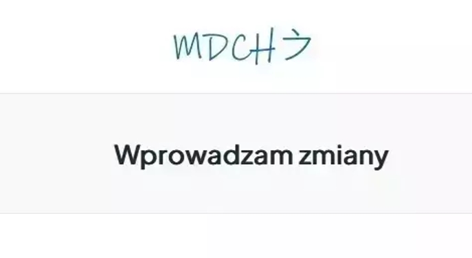 Projekt pn. Wprowadzam zmiany