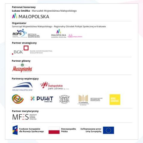 XV edycji Konkursu Małopolski Lider Ekonomii Społecznej