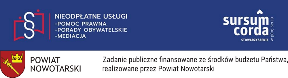 Darmowa pomoc prawna, poradnictwo obywatelskie i mediacje w Powiecie Nowotarskim