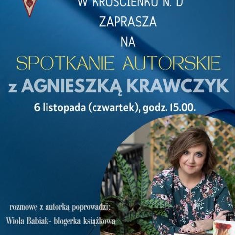 Spotkanie Autorskie z Agnieszką Krawczyk w Gminnej Bibliotece Publicznej, w Krościenku nad Dunajcem