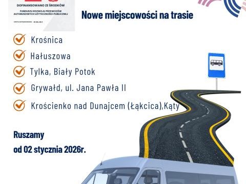 Kolejne miejscowości w naszej gminie z bezpłatną komunikacją