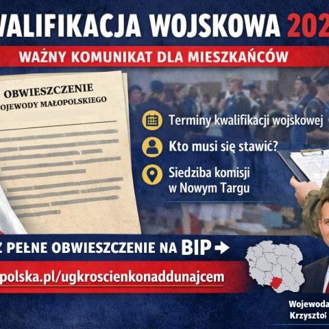 Kwalifikacja wojskowa 2026 – ważna informacja dla mieszkańców!
