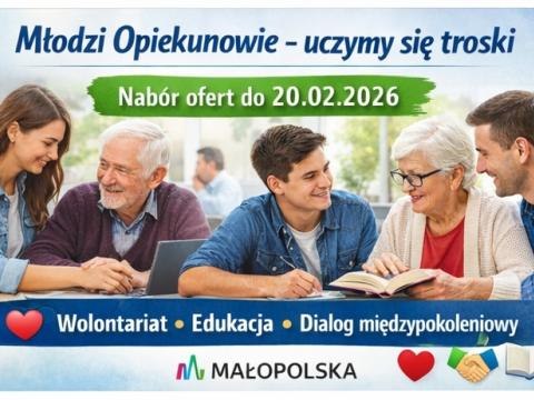 „Młodzi Opiekunowie – uczymy się troski” – rusza nabór ofert konkursowych
