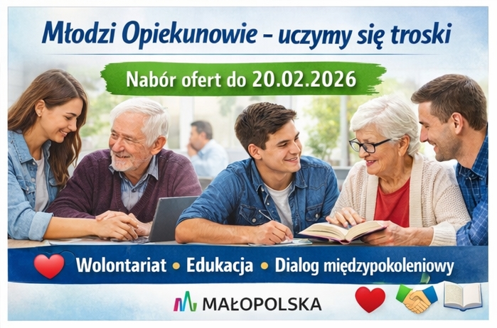 „Młodzi Opiekunowie – uczymy się troski” – rusza nabór ofert konkursowych