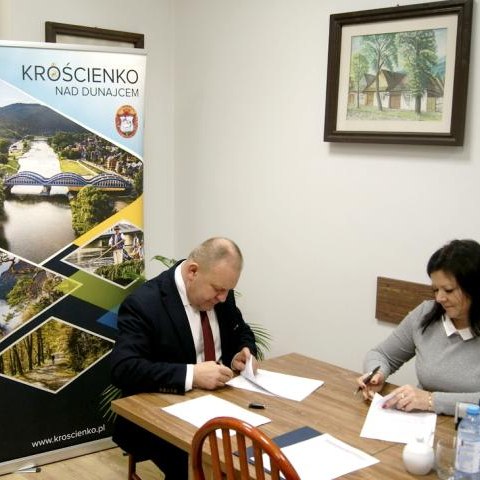 Nowa droga dla pieszych i rowerów w Krościenku nad Dunajcem