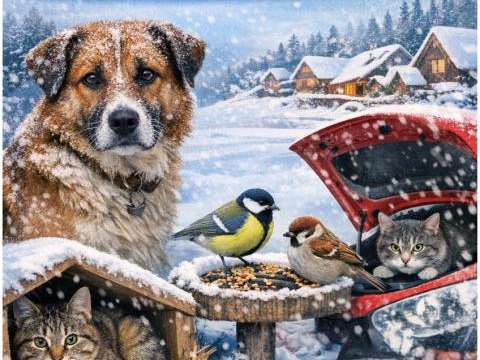 Gmina Krościenko nad Dunajcem przypomina: mróz stanowi zagrożenie dla zwierząt