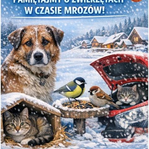 Gmina Krościenko nad Dunajcem przypomina: mróz stanowi zagrożenie dla zwierząt