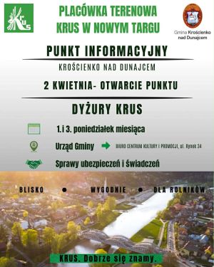 Punkt Informacyjny - Krościenko nad Dunajcem.