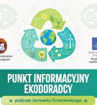 Punkt informacyjny ekodoradcy podczas Jarmarku Krościeńskiego