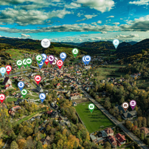 Interaktywna mapa Gminy Krościenko nad Dunajcem